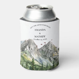 ウッドラ素朴ンドマウンテンフォレストパイン結婚ズ 缶クーラー