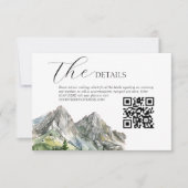 ウッドラ素朴ンドマウンテンフォレ結婚スト詳細 出欠カード (正面)