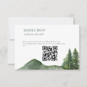 ウッドラ素朴ンドマウンテンフォレ結婚スト詳細 出欠カード (正面)