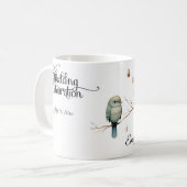 ウッドラ素朴ンドラブバードお祝い コーヒーマグカップ (正面左)