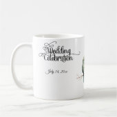 ウッドラ素朴ンドラブバードお祝い コーヒーマグカップ (左)