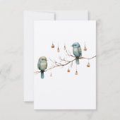 ウッドラ素朴ンドラブバードお祝い サンキューカード (裏面)