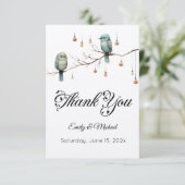 ウッドラ素朴ンドラブバードお祝い サンキューカード (スタンド正面)