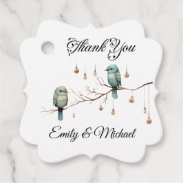 ウッドラ素朴ンドラブバードお祝い フェイバータグ