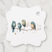 ウッドラ素朴ンドラブバードお祝い フェイバータグ (裏面)