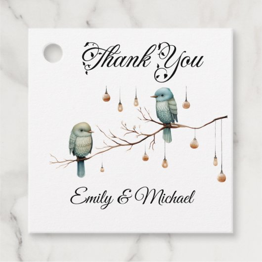 ウッドラ素朴ンドラブバードお祝い フェイバータグ (正面)