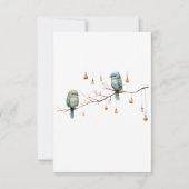 ウッドラ素朴ンドラブバードお祝い 出欠カード (裏面)