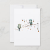 ウッドラ素朴ンドラブバードお祝い 出欠カード (裏面)