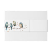 ウッドラ素朴ンドラブバードお祝い 招待状ベリーバンド (裏面例)