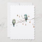 ウッドラ素朴ンドラブバードお祝い 招待状 (裏面)