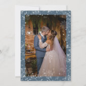 ウッドラ素朴ンド冬林結婚の サンキューカード (裏面)