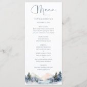 ウッドラ素朴ンド冬林結婚の メニュー (正面)