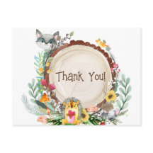 ウッドラ素朴ンド動物の赤ちゃんシャワー緑感謝してい