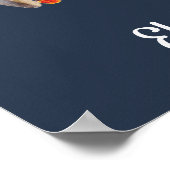 ウッドラ素朴ンド動物夜の赤ちゃんシャワーへようこそ ポスター (角)