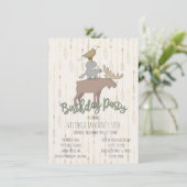 ウッドラ素朴ンド動物誕生会 招待状 (スタンド正面)