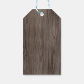 ウッドラ素朴ンド動物誕生日赤ちゃんシャワー ギフトタグ (裏面)