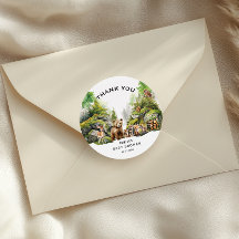 ウッドラ素朴ンド動物赤ちゃんシャワーありがとう