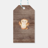 ウッドラ素朴ンド動物赤ちゃんシャワーお願いギフトラベル ギフトタグ (裏面)