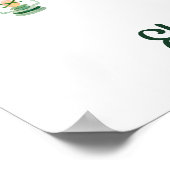 ウッドラ素朴ンド動物赤ちゃんシャワーへようこそ ポスター (角)