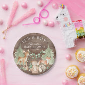 ウッドラ素朴ンド動物赤ちゃんシャワー7"プレート ペーパープレート (パーティー)