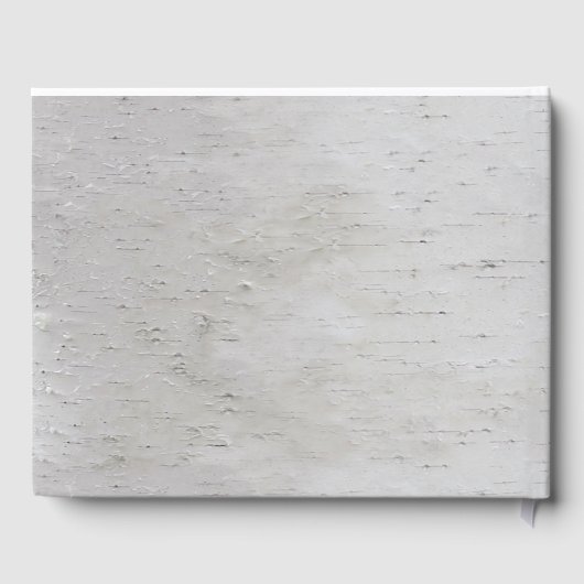 ウッドラ素朴ンド彫りハート樺の木ツリ結婚ーズ ゲストブック (裏面)