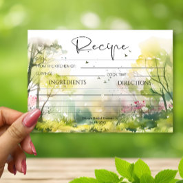 ウッドラ素朴ンド春レシピカード