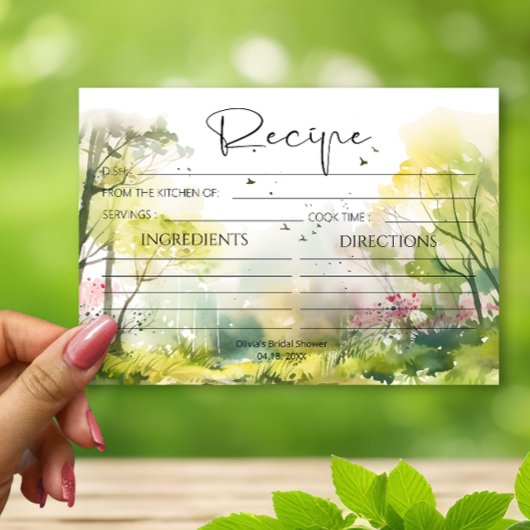 ウッドラ素朴ンド春レシピカード