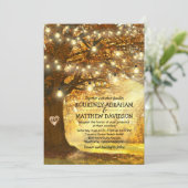 ウッドラ素朴ンド秋の結婚式 招待状 (スタンド正面)