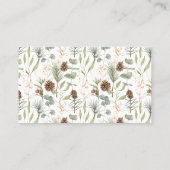 ウッドラ素朴ンド結婚のウェブサイトRSVP 名刺 (裏面)