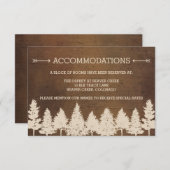 ウッドラ素朴ンド結婚のエンクロージャカード エンクロージャーカード (正面/裏面)