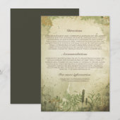 ウッドラ素朴ンド結婚の情報/詳細 エンクロージャーカード (正面/裏面)