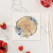 ウッドラ素朴ンド結婚テーマ スタンダードカクテルナプキン (インサイチュ)