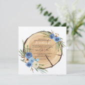 ウッドラ素朴ンド結婚テーマ 招待状 (スタンド正面)