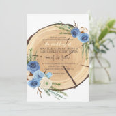 ウッドラ素朴ンド結婚テーマ 招待状 (スタンド正面)