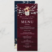 ウッドラ素朴ンド結婚ブルゴーニュ メニュー (正面/裏面)