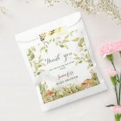 ウッドラ素朴ンド赤ちゃんシャワー緑 フェイバーバッグ (封をした状態)