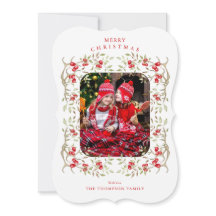 ウッドラ素朴ンド |アントラーとベリーのリース写真