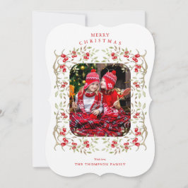 ウッドラ素朴ンド |アントラーとベリーのリース写真 シーズンカード