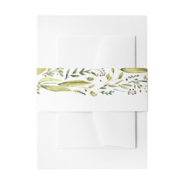 ウッドラ素朴ンド |ガーデンリースウォーター結婚カラー 招待状ベリーバンド