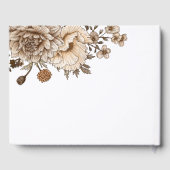 ウッドラ結婚ンドのゲストブック、ボホ素朴 ゲストブック (裏面)