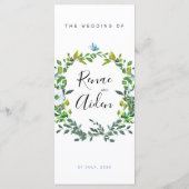 ウッドラ結婚ンド·グリーンリーズメニュー メニュー (裏面)