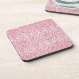 ウッドラ葉ンドラビットウィリアムモリスパターン コースター