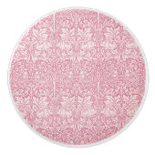 ウッドラ葉ンドラビットウィリアムモリスパターン セラミックノブ (正面)