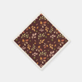 ウッドラ離れンドテーマニュートラルダーク スタンダードカクテルナプキン (角)