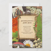ウッドラ魅力的ンド素朴自然インスパイア 招待状 (正面)