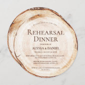 ウッドリハ素朴ーサルディナユニーク結婚ーの 招待状 (正面/裏面)