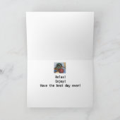 ウッドリラックス楽しむダックファーズデイアートカードをお願いします カード (内部)