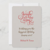 ウッドリースとベル写真テンプレートホリデーカード シーズンカード (裏面)