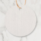 ウッドリ素朴ンド動物の男女兼用赤ちゃん フェイバータグ (裏面)