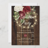 ウッドリ素朴ー照明リース退職パーティー 招待状 (正面)